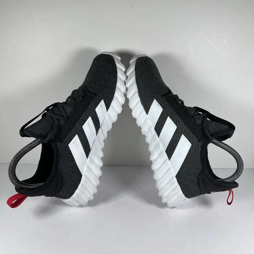 Adidas Kaptir 3.0 Lace Up Back/Red Athletic Shoes Sneakers Youth Size 4 - Picture 5 of 8